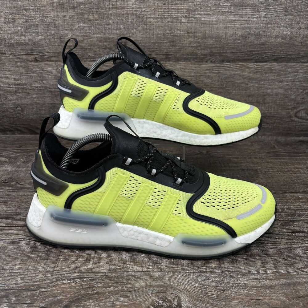 Adidas NMD V3 Shoes Men's 10.5 Yellow Black Boost Running Sneakers HQ3969